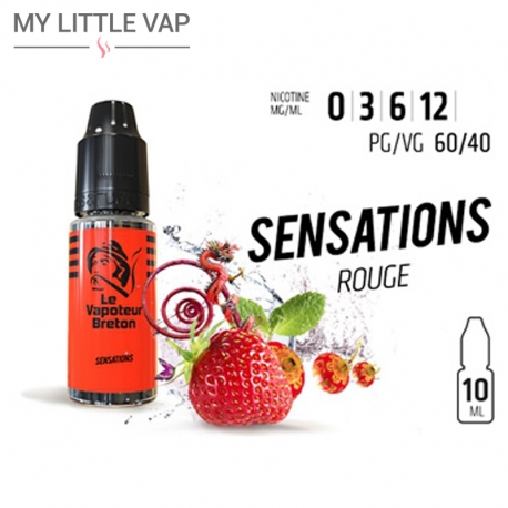 E-liquide - Sensation Rouge - Le Vapoteur Breton